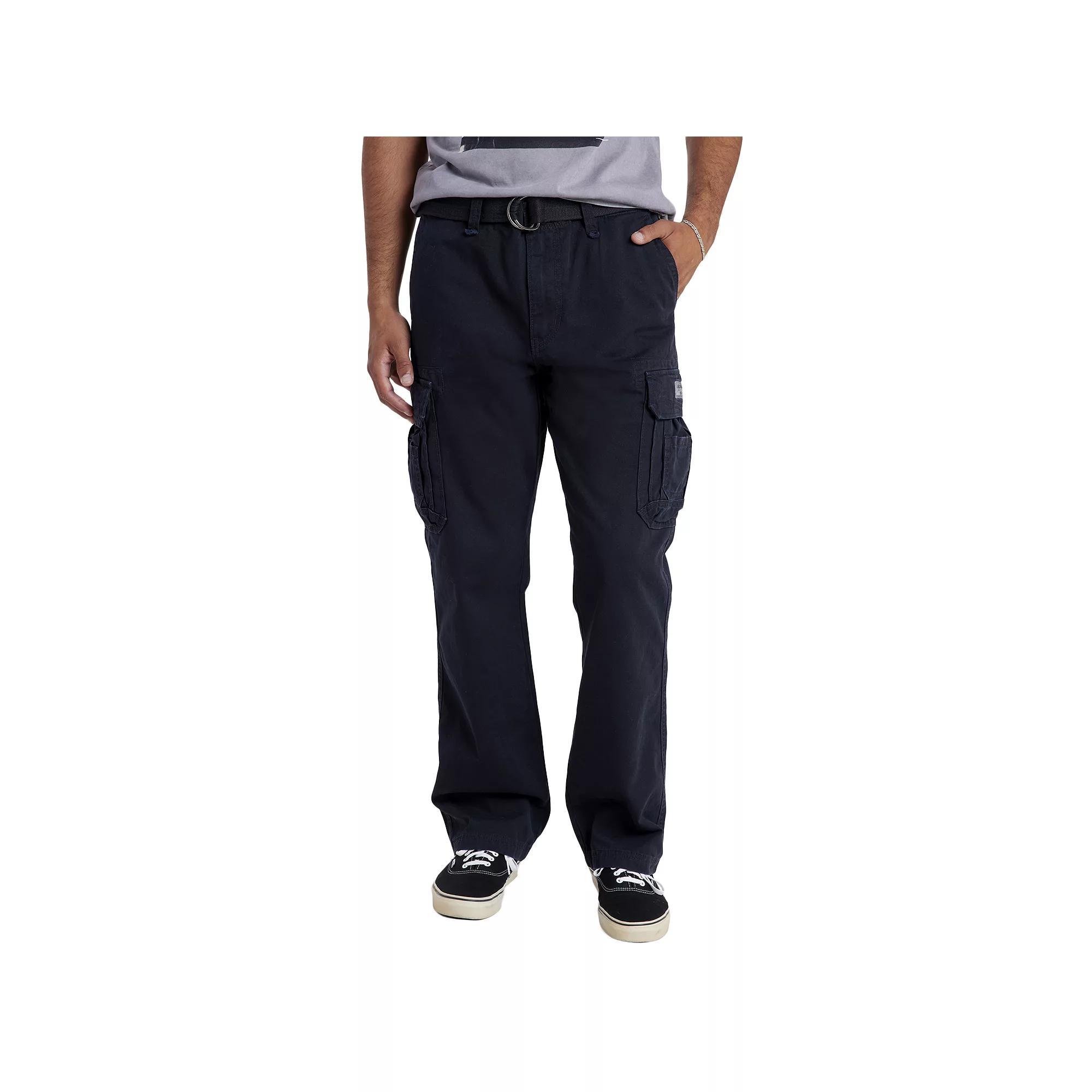 Men's UNIONBAY Cargo Survivor Pants, Size: 42 X 32, Black Product Image