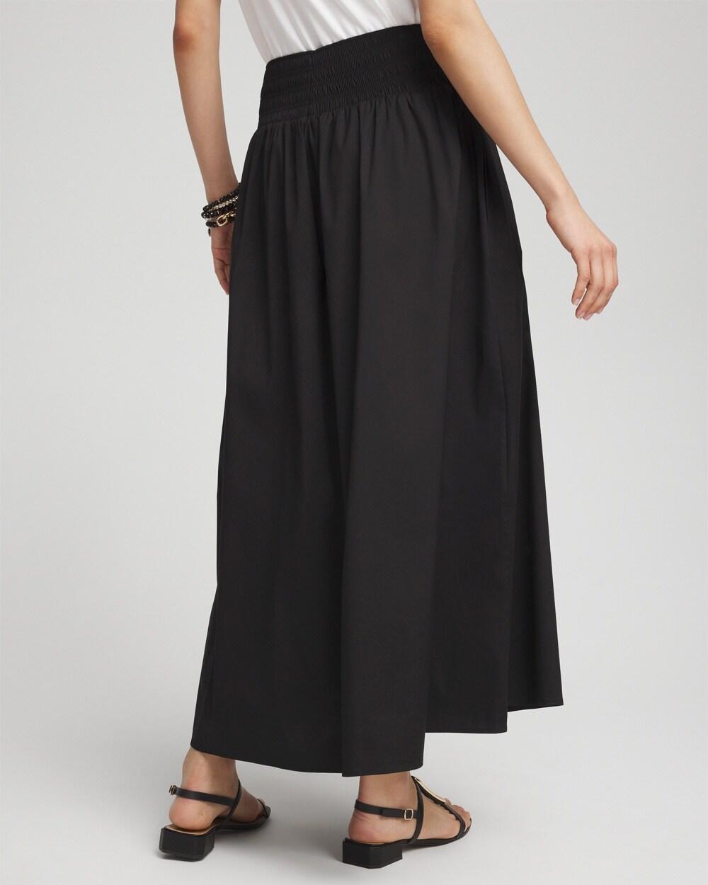 Petite Poplin Smocked Waist Maxi Skirt Product Image