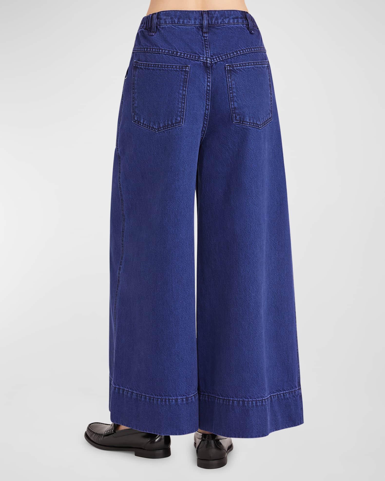 Violette Wide-Leg Denim Jeans Product Image