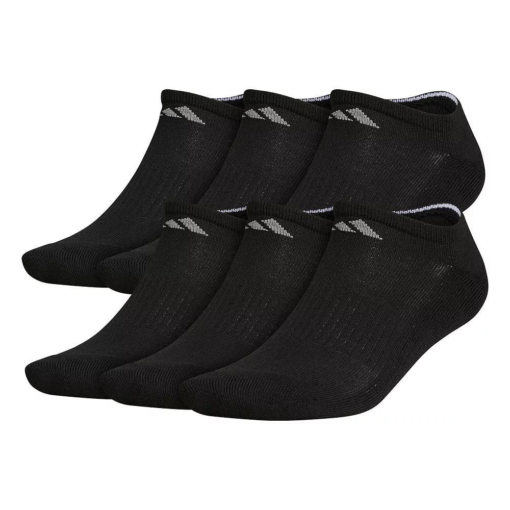 Big & Tall adidas 6-pack Athletic Cushioned No Show Socks, Men's, Size: 12-15, Medium Gray Product Image