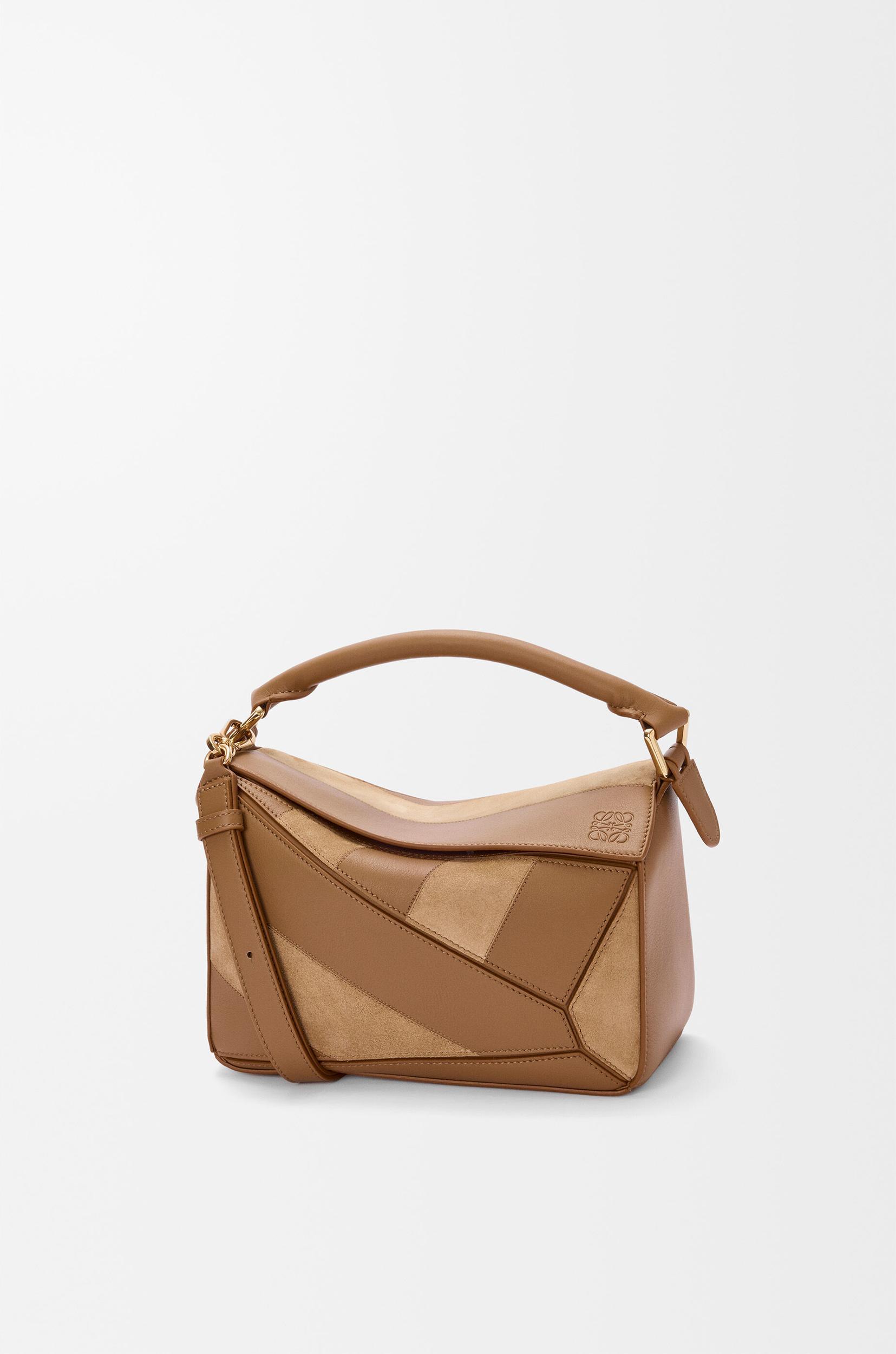Small Puzzle bag in classic calfskin and suede Product Image
