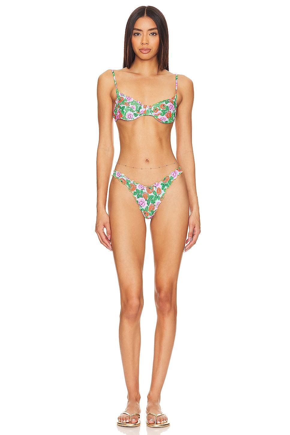 Strawberry Fields Wavy Luxe Bikini Bottom Luli Fama Product Image