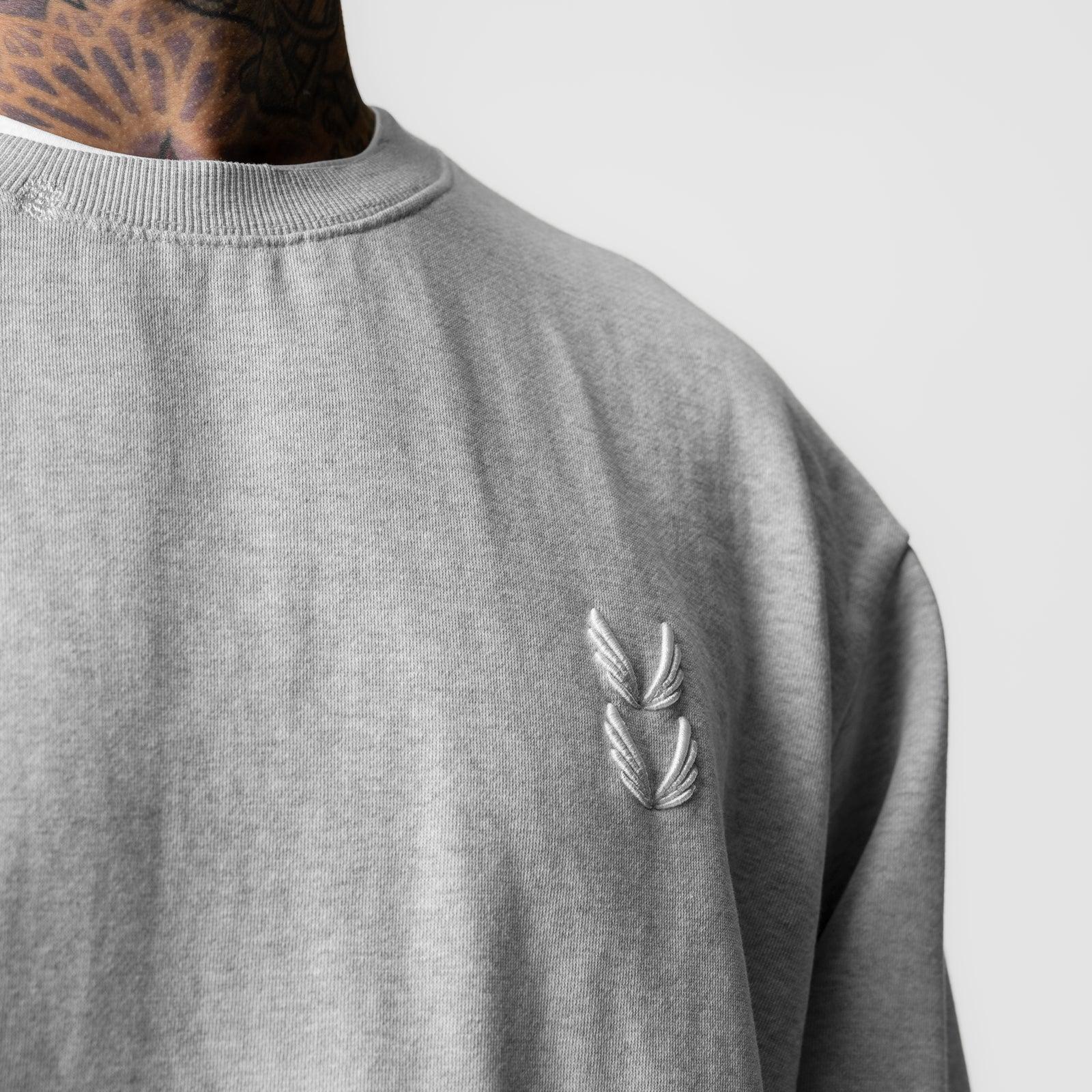 0861. Tech Essential™ Distressed Crewneck - Heather Grey Product Image