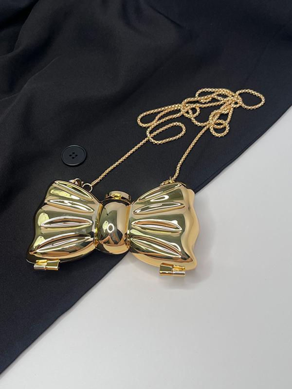 Chains Geometric Shiny Solid Color Bags Accessories Product Image