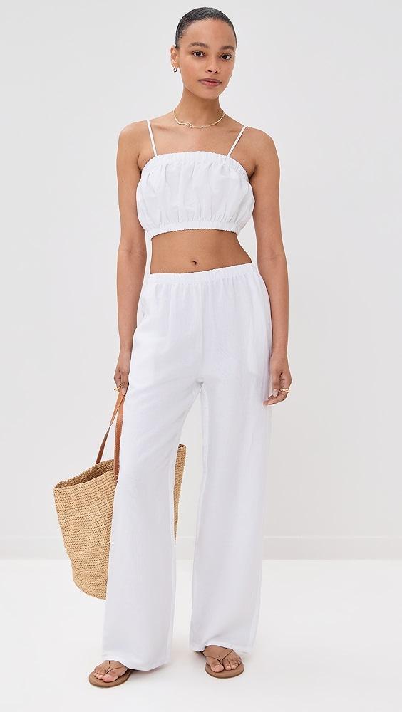 LE BOP Camille Cropped Linen Top | Shopbop Product Image