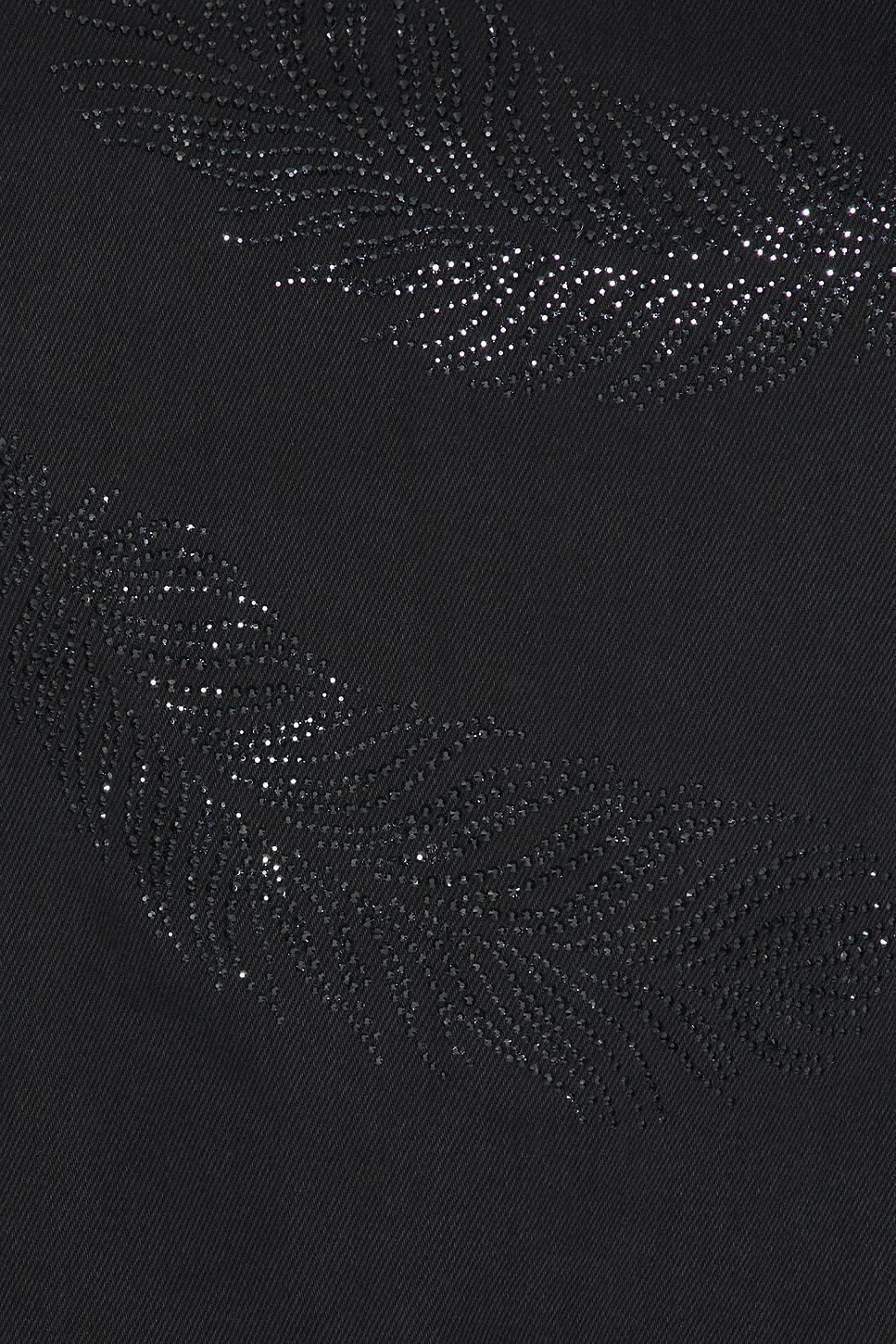 Rhinestone Feather Cami Mini Denim Dress David Koma Product Image