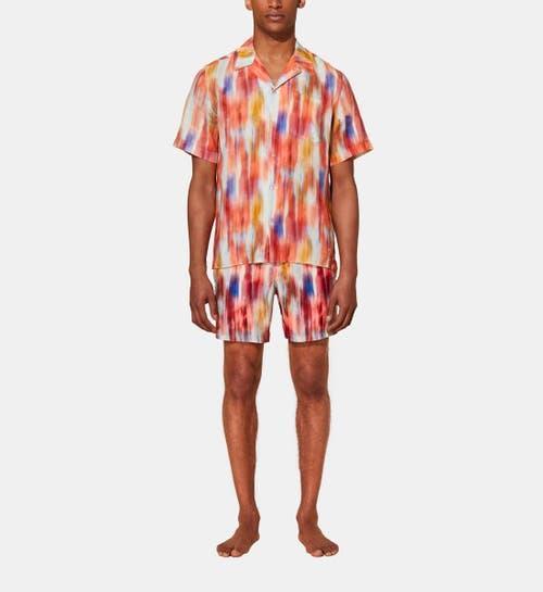 Mens Charli Abstract Linen Camp Shirt Product Image