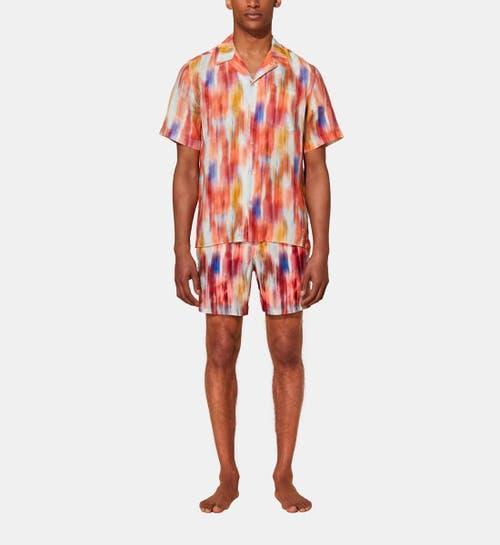 Mens Charli Abstract Linen Camp Shirt Product Image