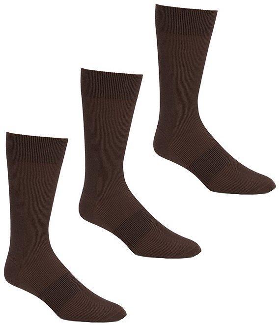 Gold Label Roundtree & Yorke Striped Crew Socks 3-Pack Product Image