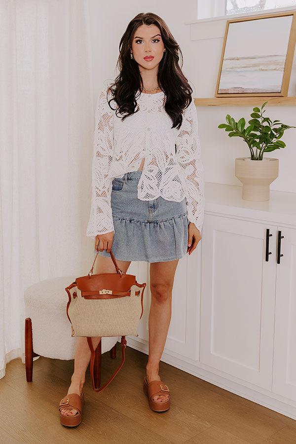 Boho Love Crochet Button Up Product Image