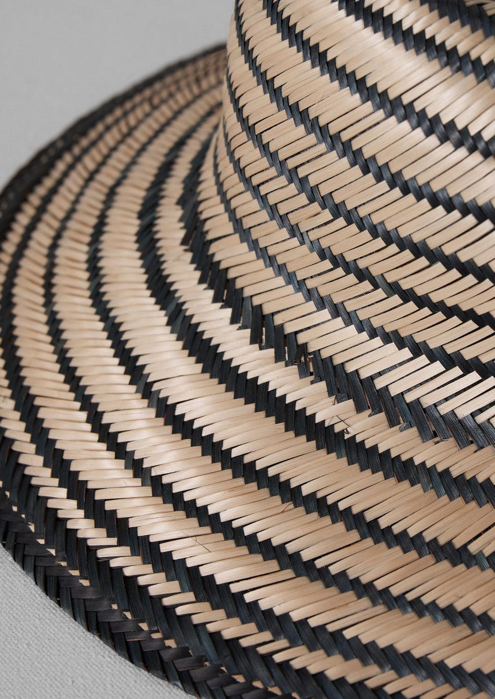 Guanabana Straw Hat | Black/Natural Product Image