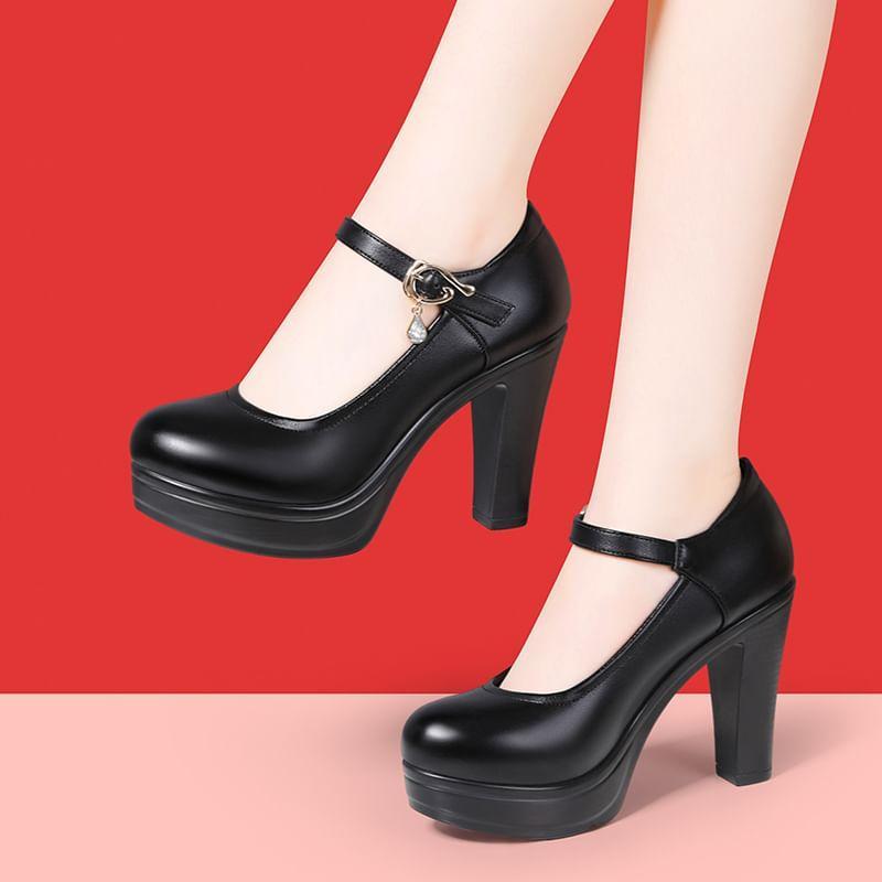 Platform Mary Jane Pumps Product Image