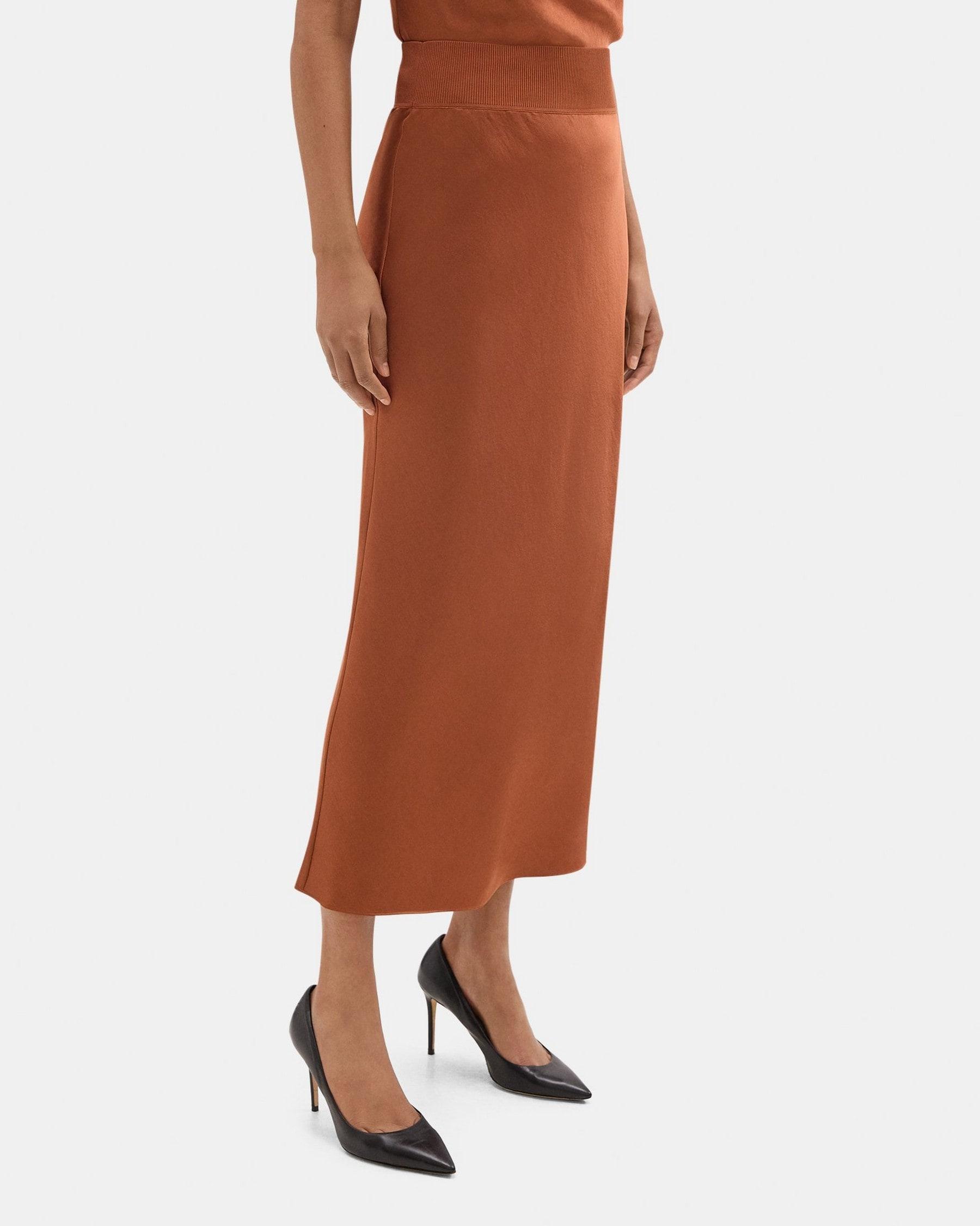 Maxi Pull-On Skirt in Silky Poly Product Image