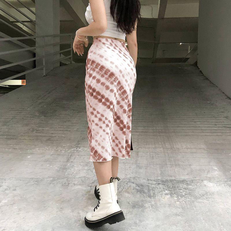 Tie-Dye Midi Pencil Skirt Product Image
