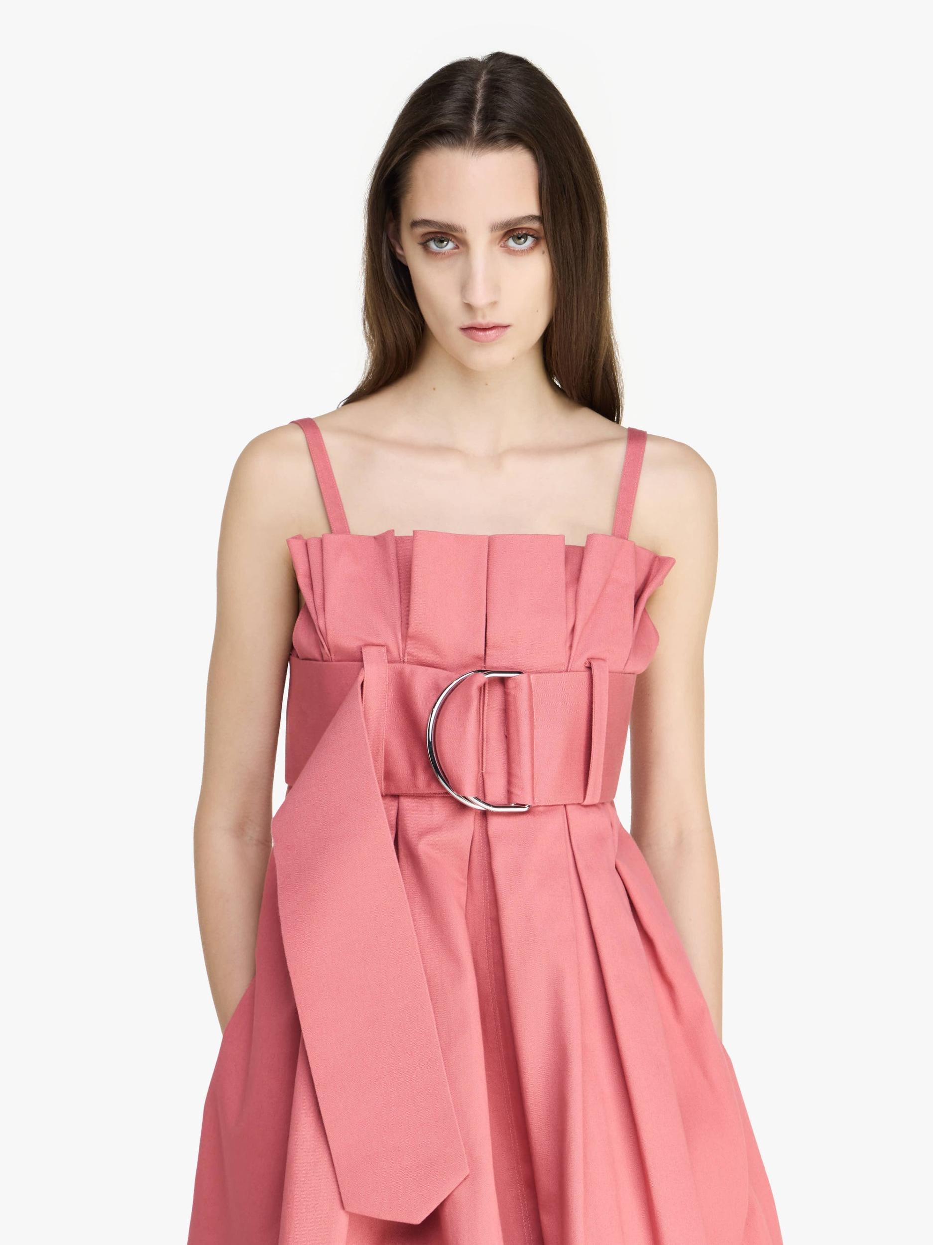 PLEATED D-RING MINI DRESS Product Image