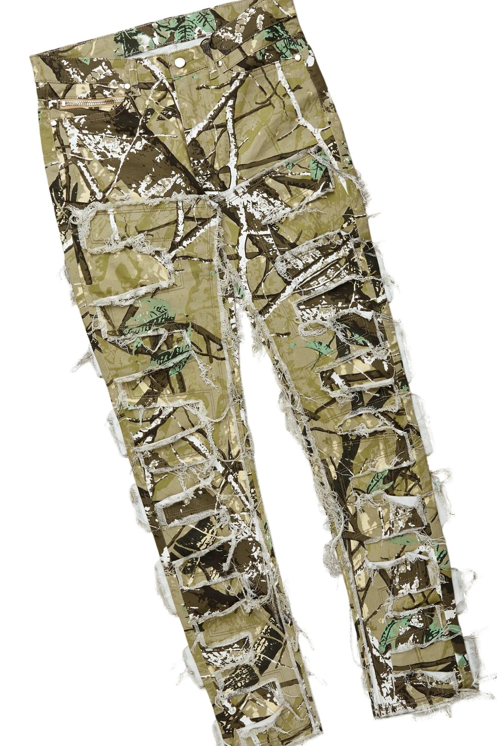 Lake White/Tree Camo T-Shirt & Shake Slim Jean Bundle Male Product Image