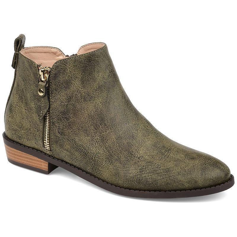 Journee Ellis Womens Ankle Boots Green Product Image