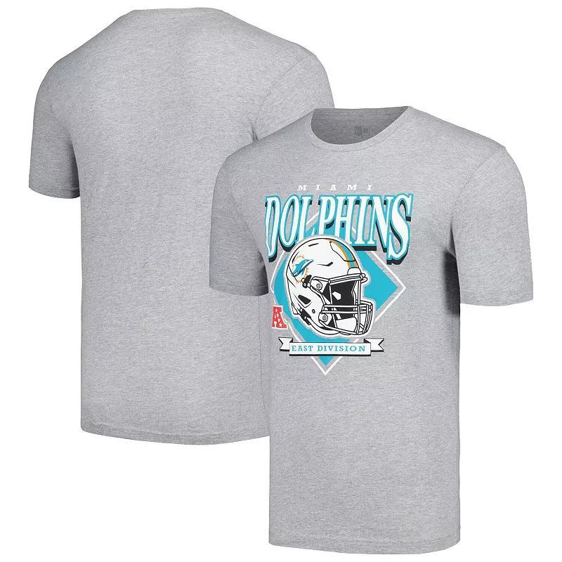 Men's New Era Gray Miami Dolphins Team Logo T-Shirt, Size: XL, Grey Product Image
