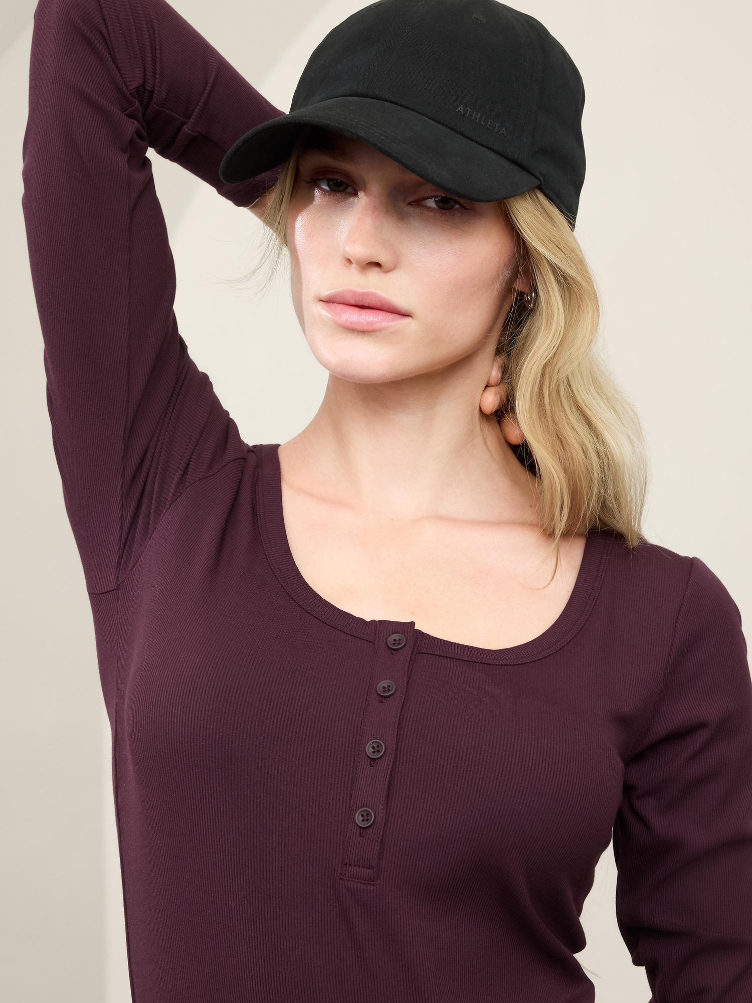 Signature Rib Henley Top Product Image