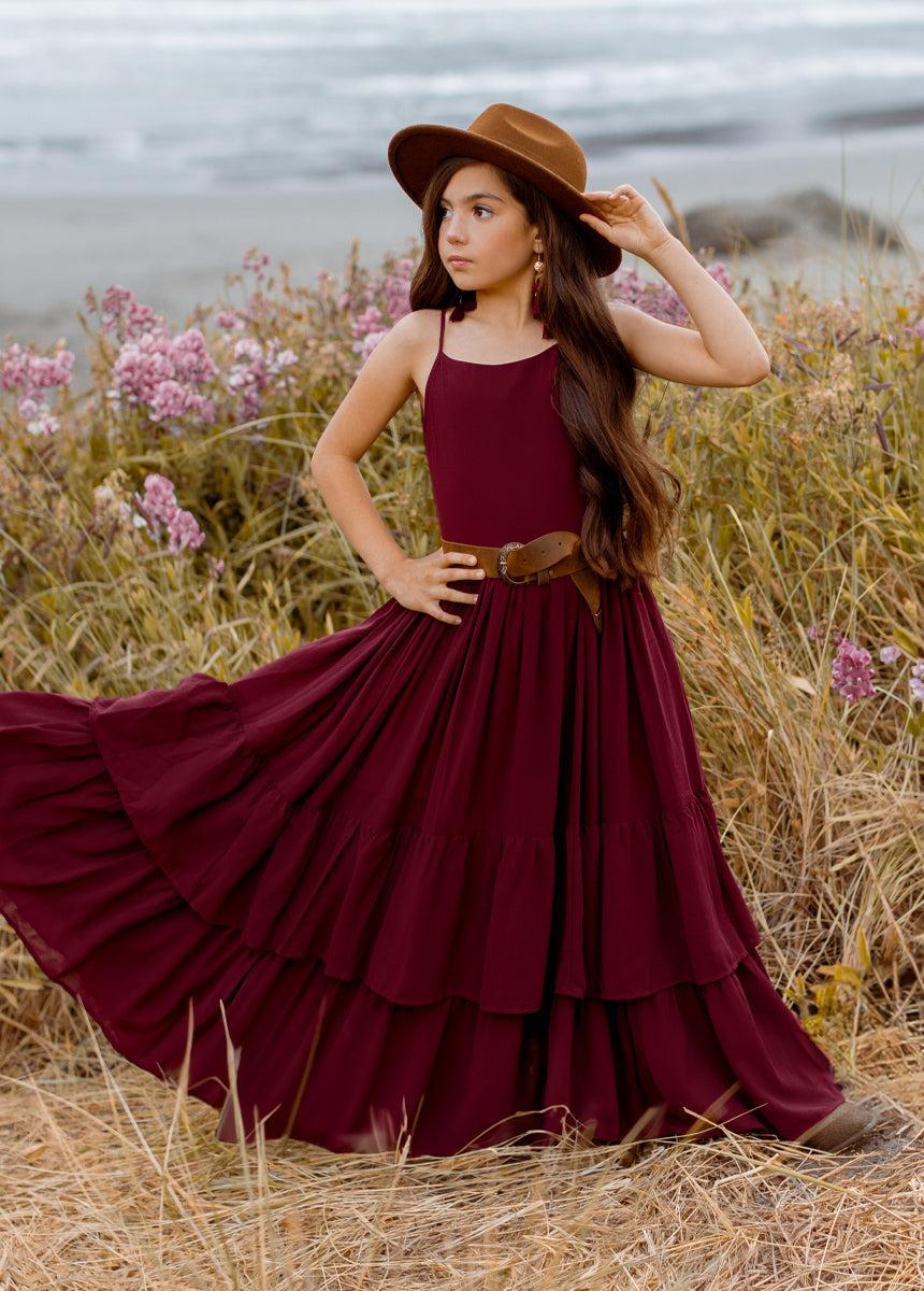 Catrin Dress in Brick Girls Product Image
