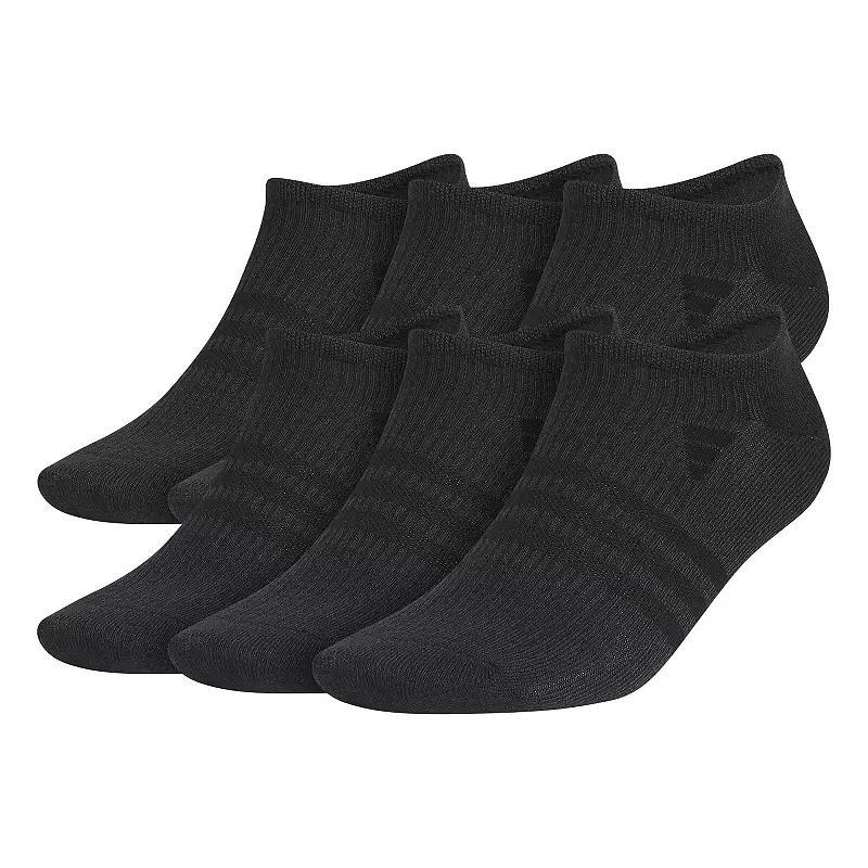 Men's adidas 6-Pack Superlite 3.0 No-Show Socks, Size: 8-12, White Black Product Image