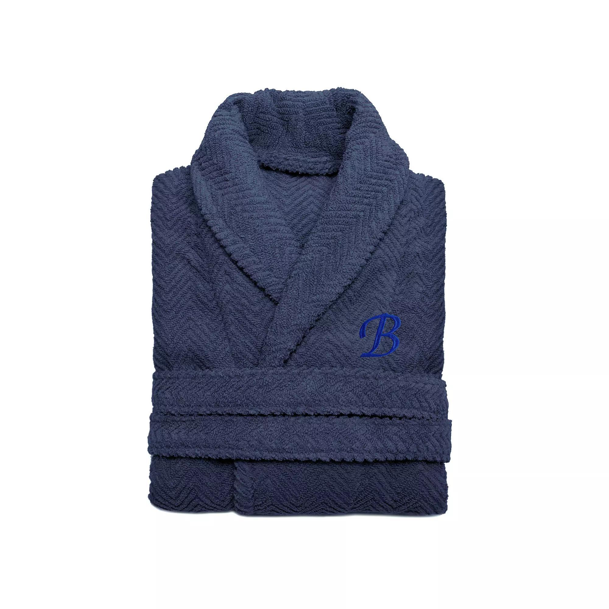Linum Home Textiles Turkish Cotton Personalized Herringbone Weave Bathrobe, Womens Product Image