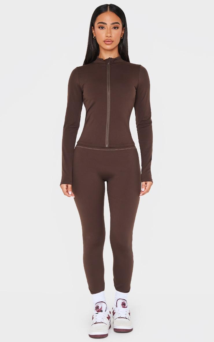 Petite Espresso Basic Sculpt Jacket Product Image