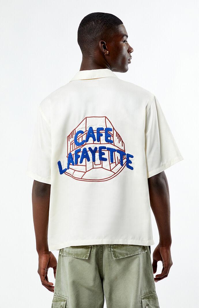 Men's Tencel Graphic Oversized Camp Shirt Product Image