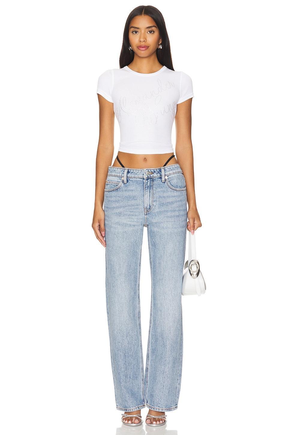 Mid Rise Relaxed Jean Prestyle Diamante Charm Alexander Wang Product Image