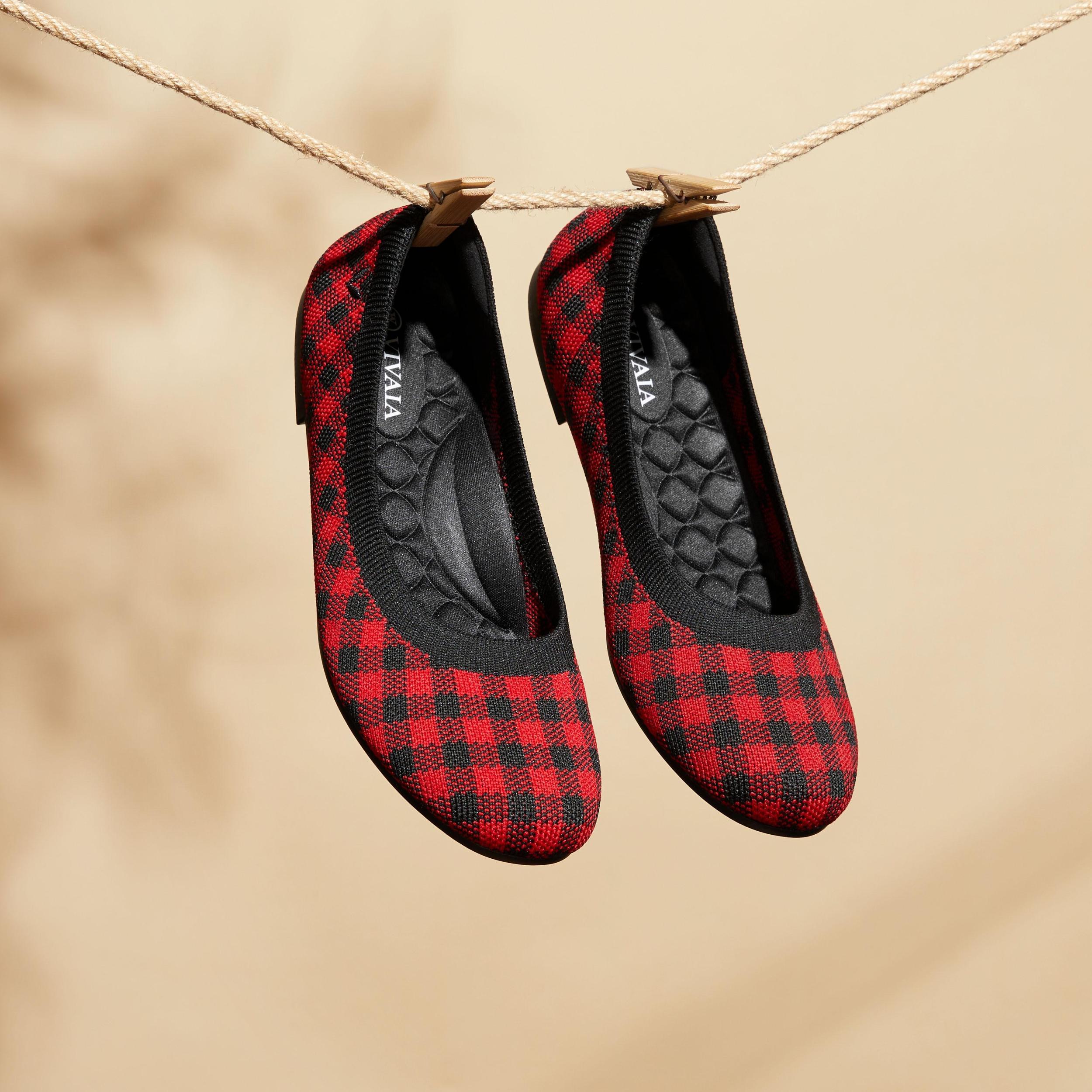 Water-Repellent Round-Toe Walking Flats (Claire Walker) Product Image