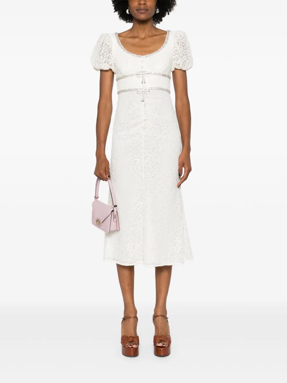 floral-lace midi dress Product Image