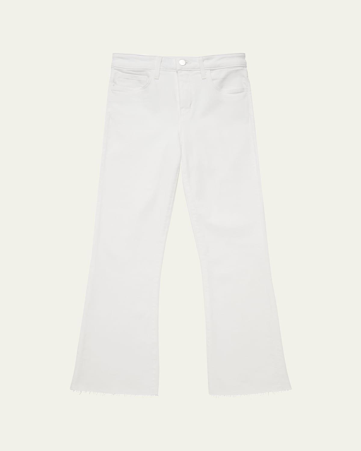 Kendra High-Rise Crop Flare Jeans Product Image
