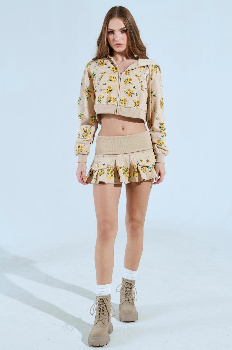 ONE TOO MANY TIMES MINI PLEATED SKIRT Product Image