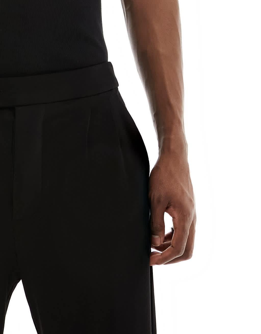 AllSaints Helm structured jersey suit pants Product Image