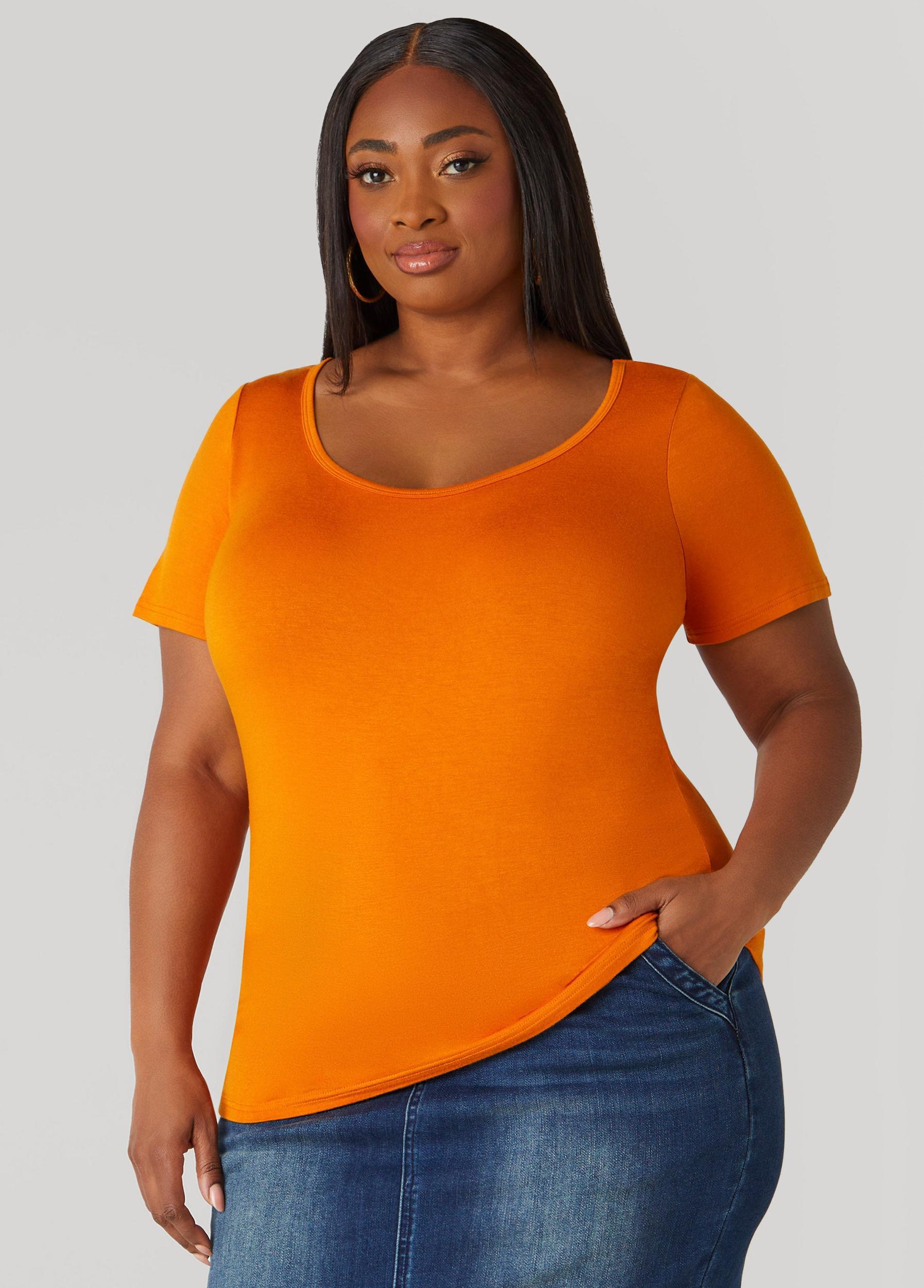 Basic Scoop Neck Tee Product Image