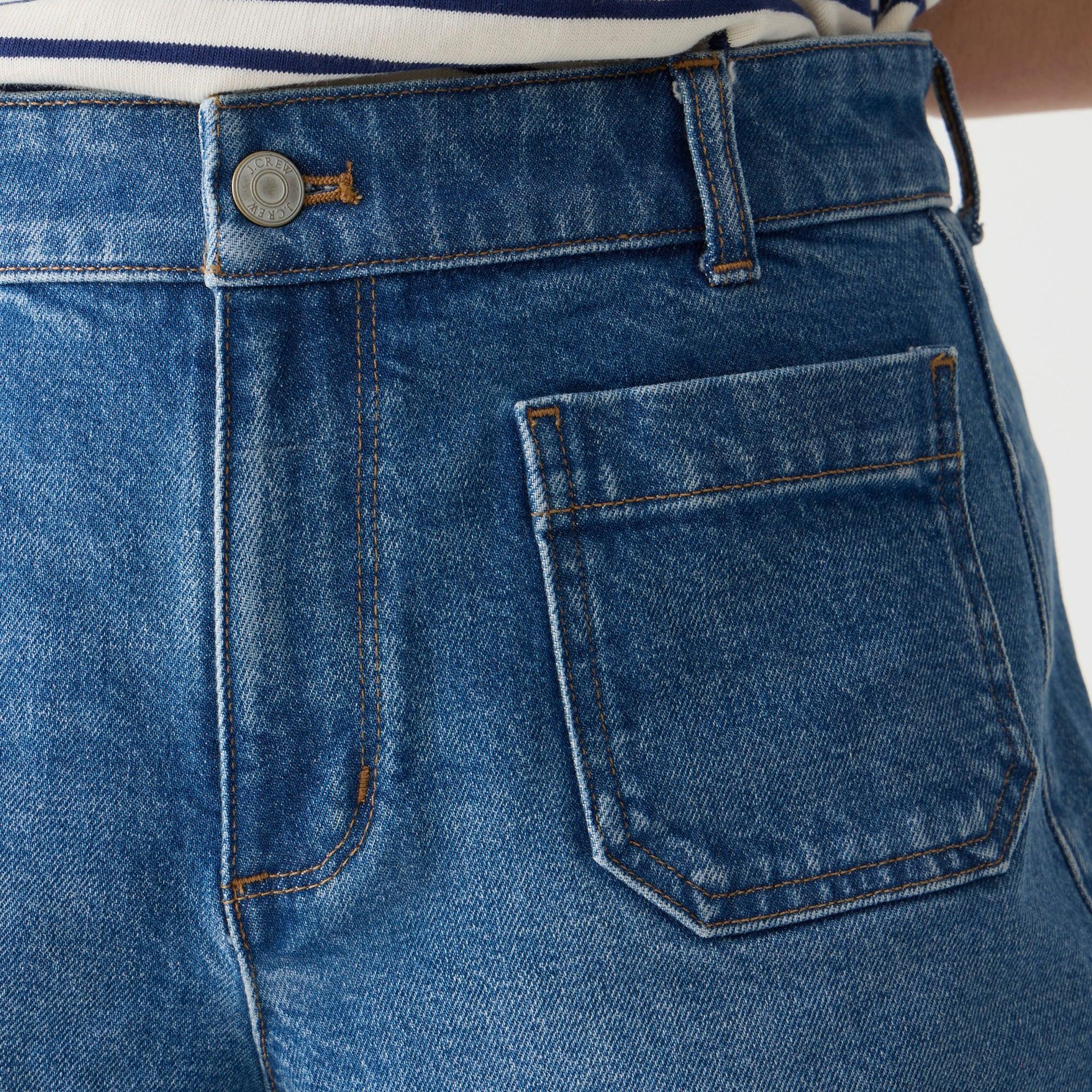 Patch-pocket denim short in Hillside wash Product Image