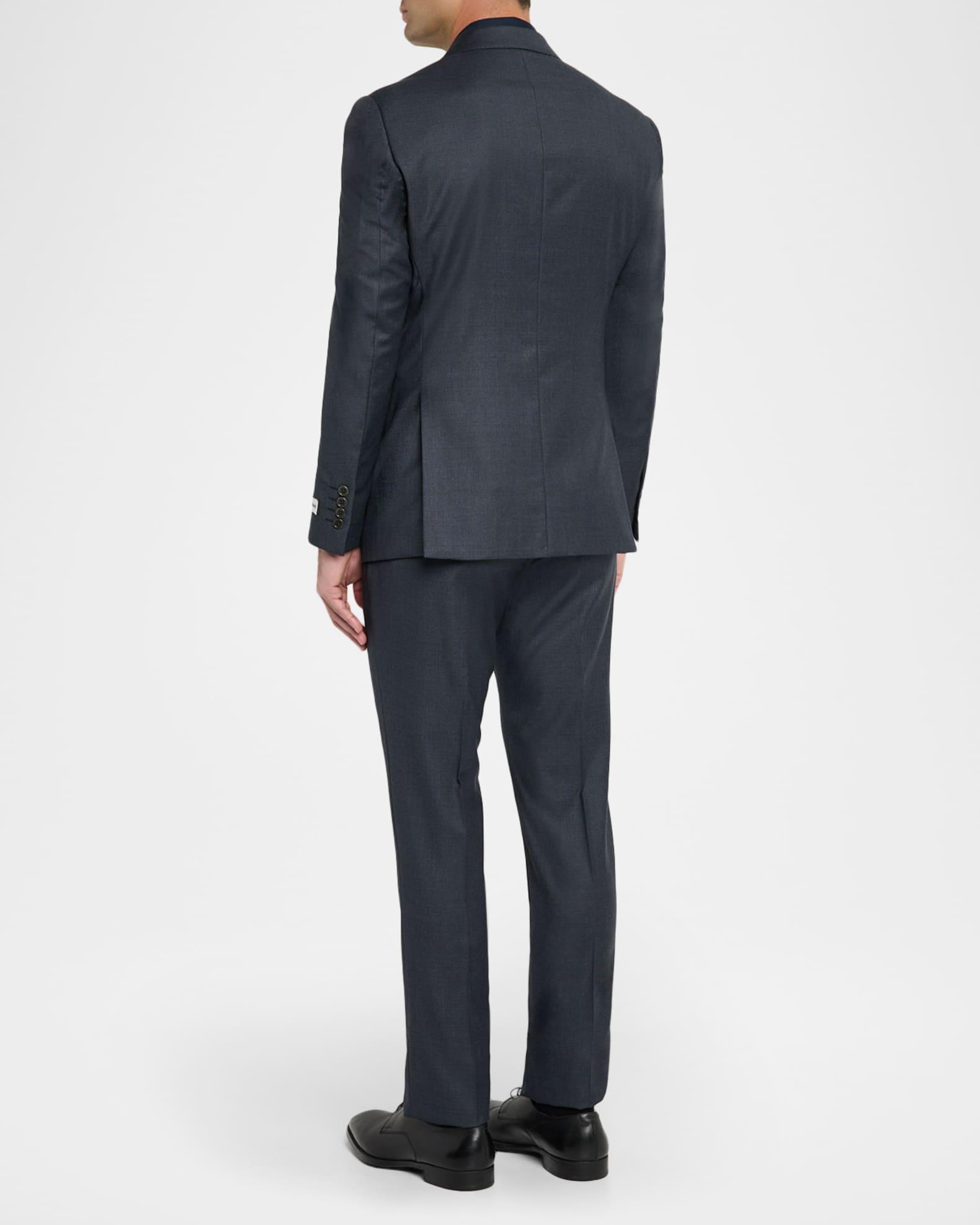 Men's 130's Wool Petite Check G Line Two-Piece Suit Product Image