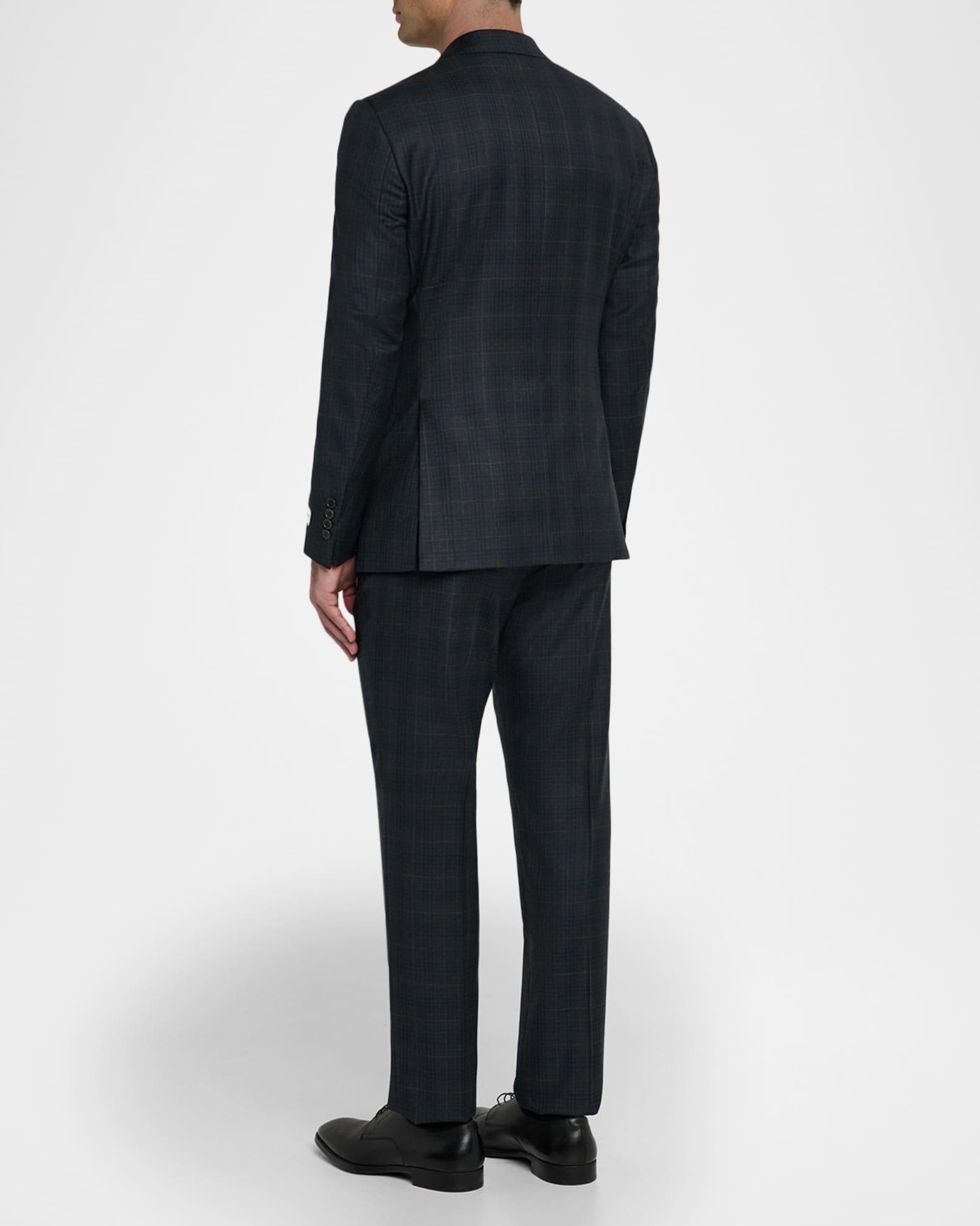 Men's Wool Super 130s Plaid G Line Suit Product Image