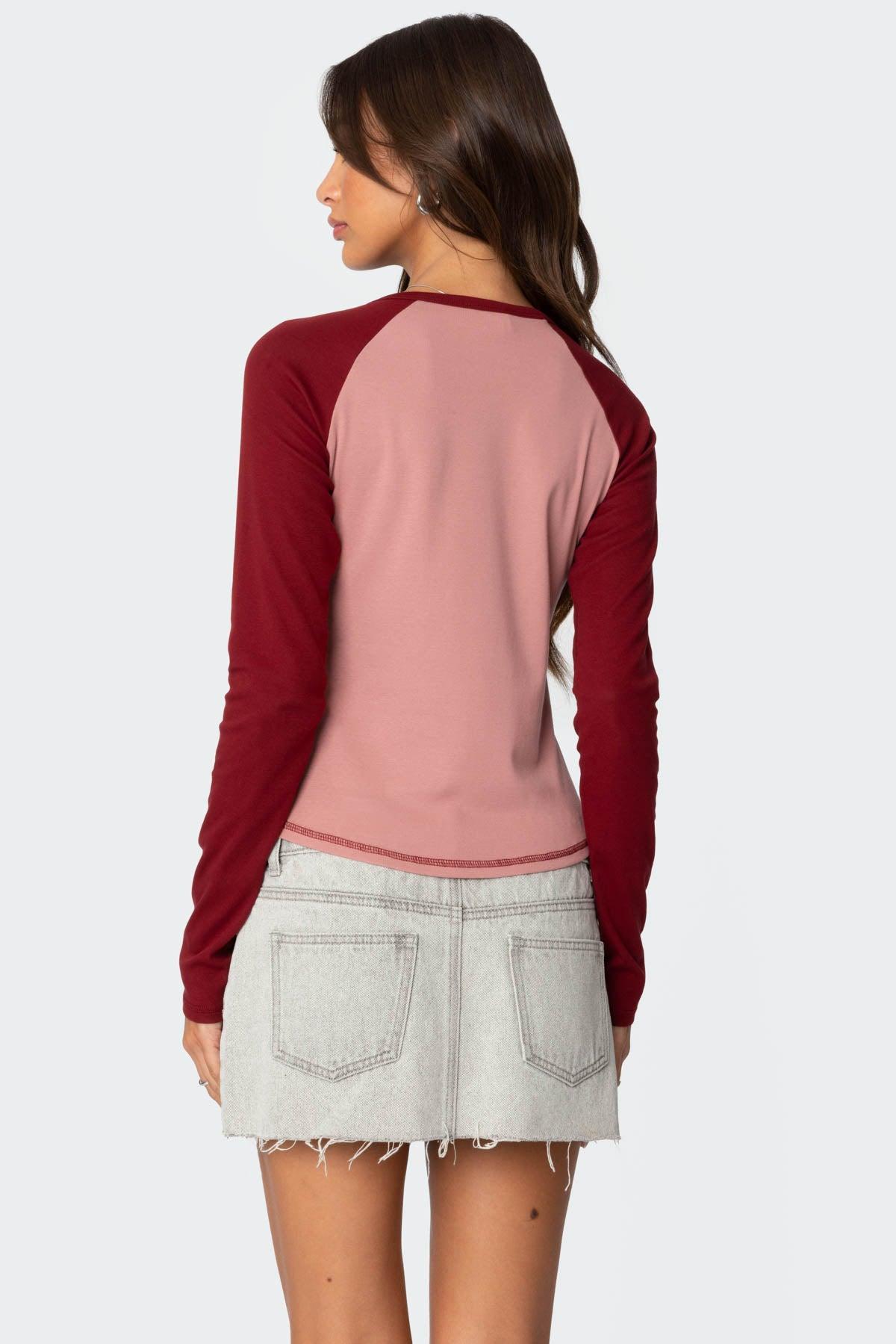 09 Raglan Long Sleeve T Shirt Product Image