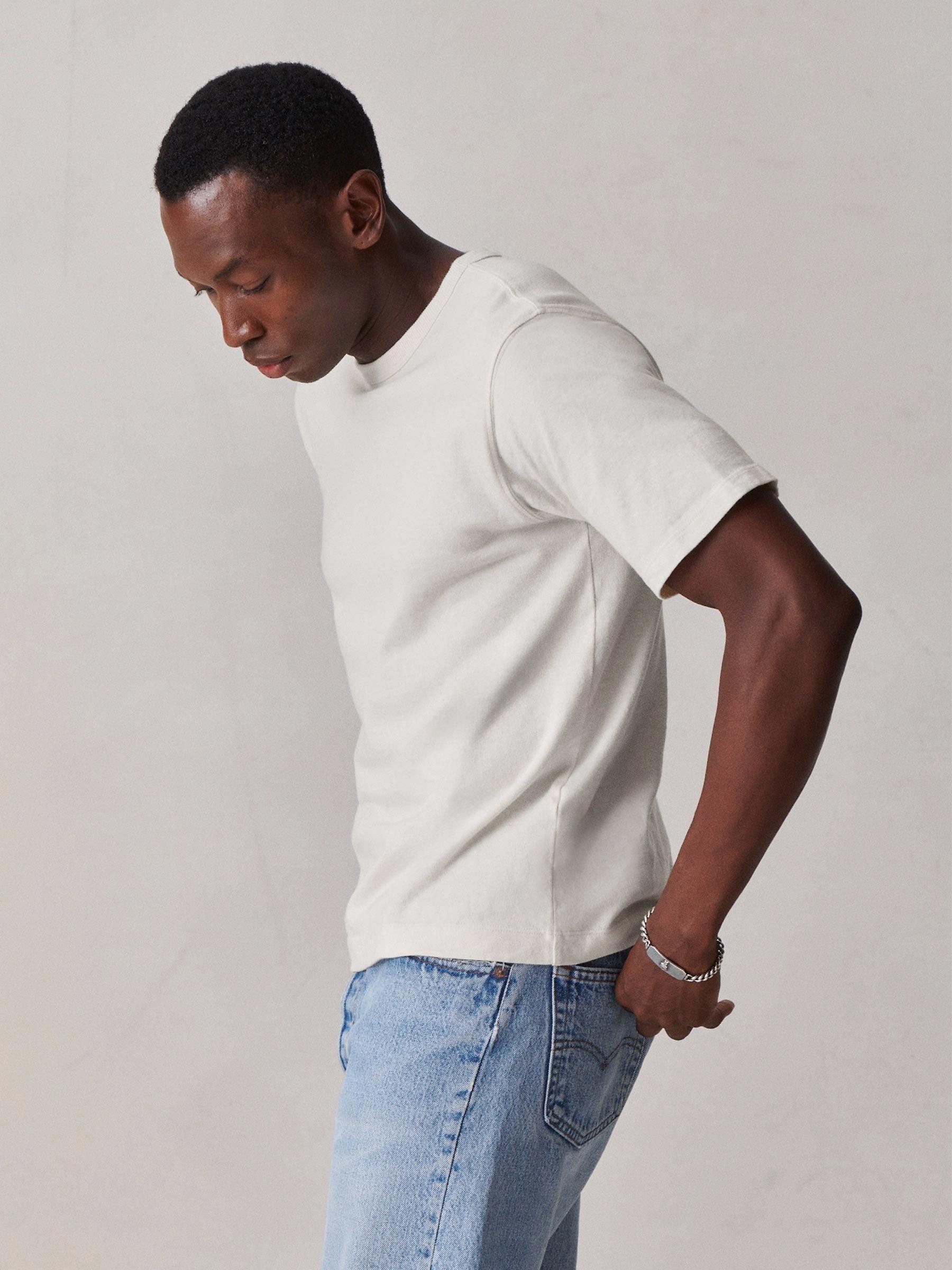 White Toughknit 90s Boxy Tee Product Image