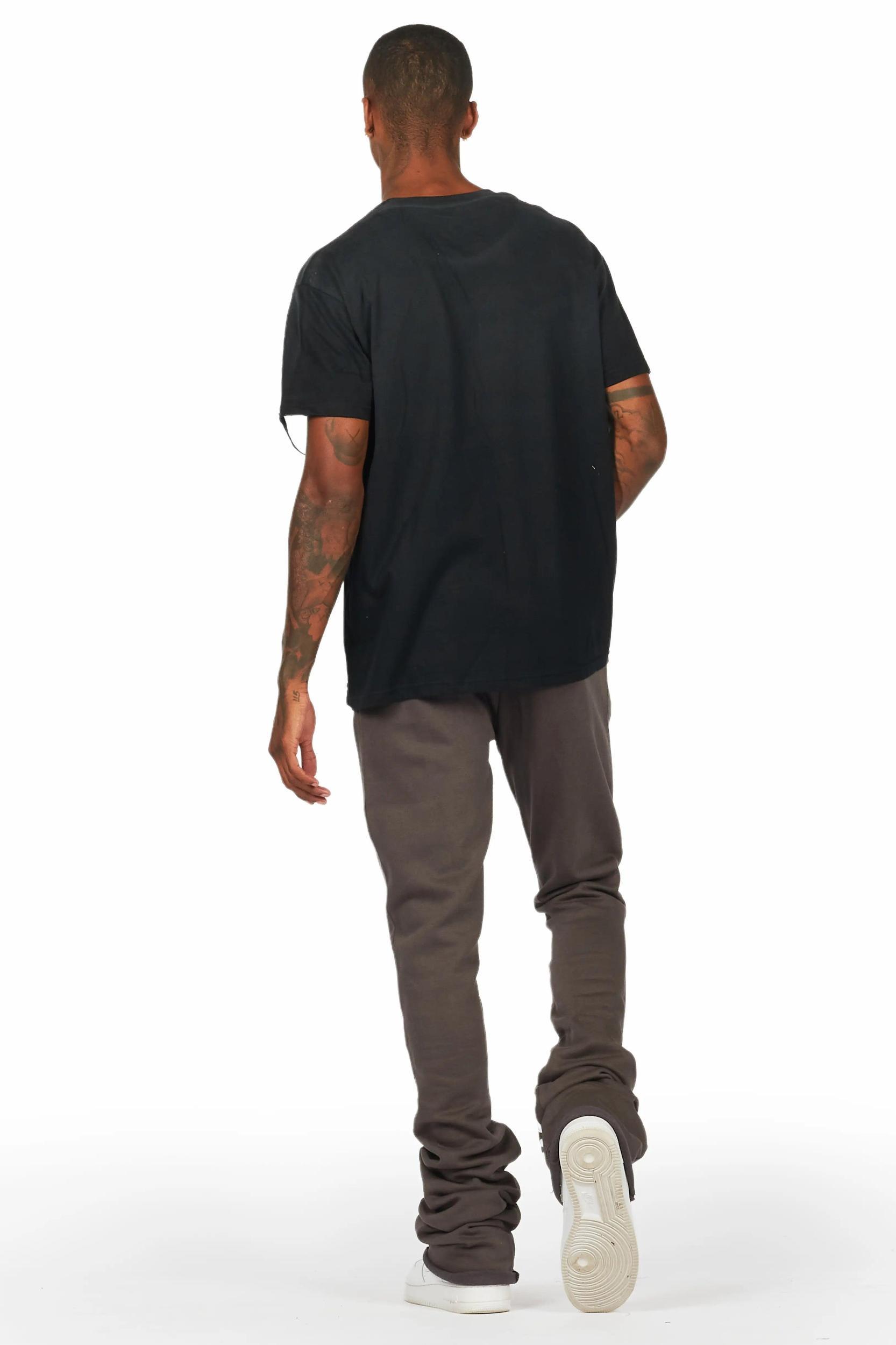 Callie Vintage Grey Super Stacked Flare Pants Male Product Image