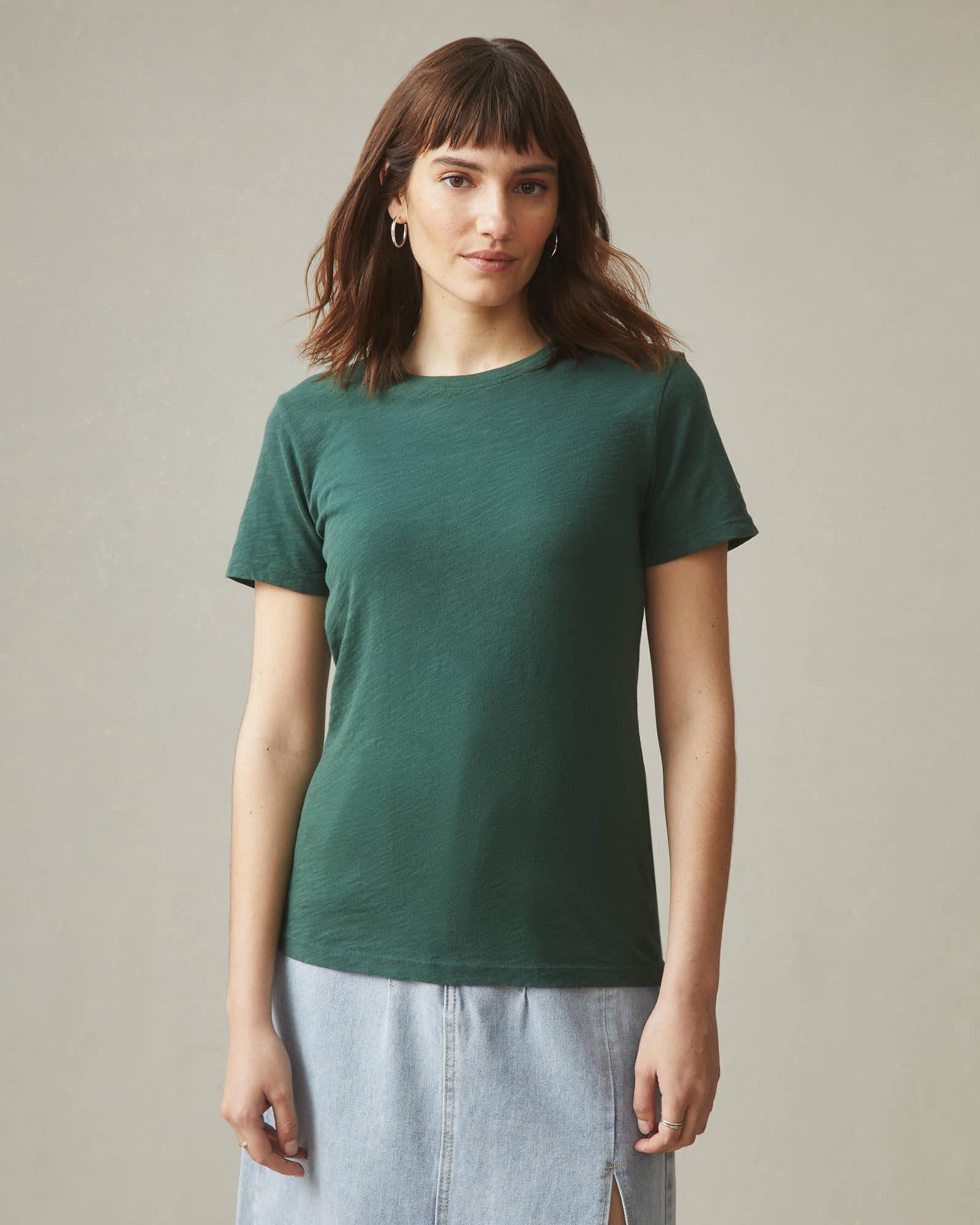 Women's Premium Slub Crew Tee St. Patricks Day - Trekking Green Female Product Image