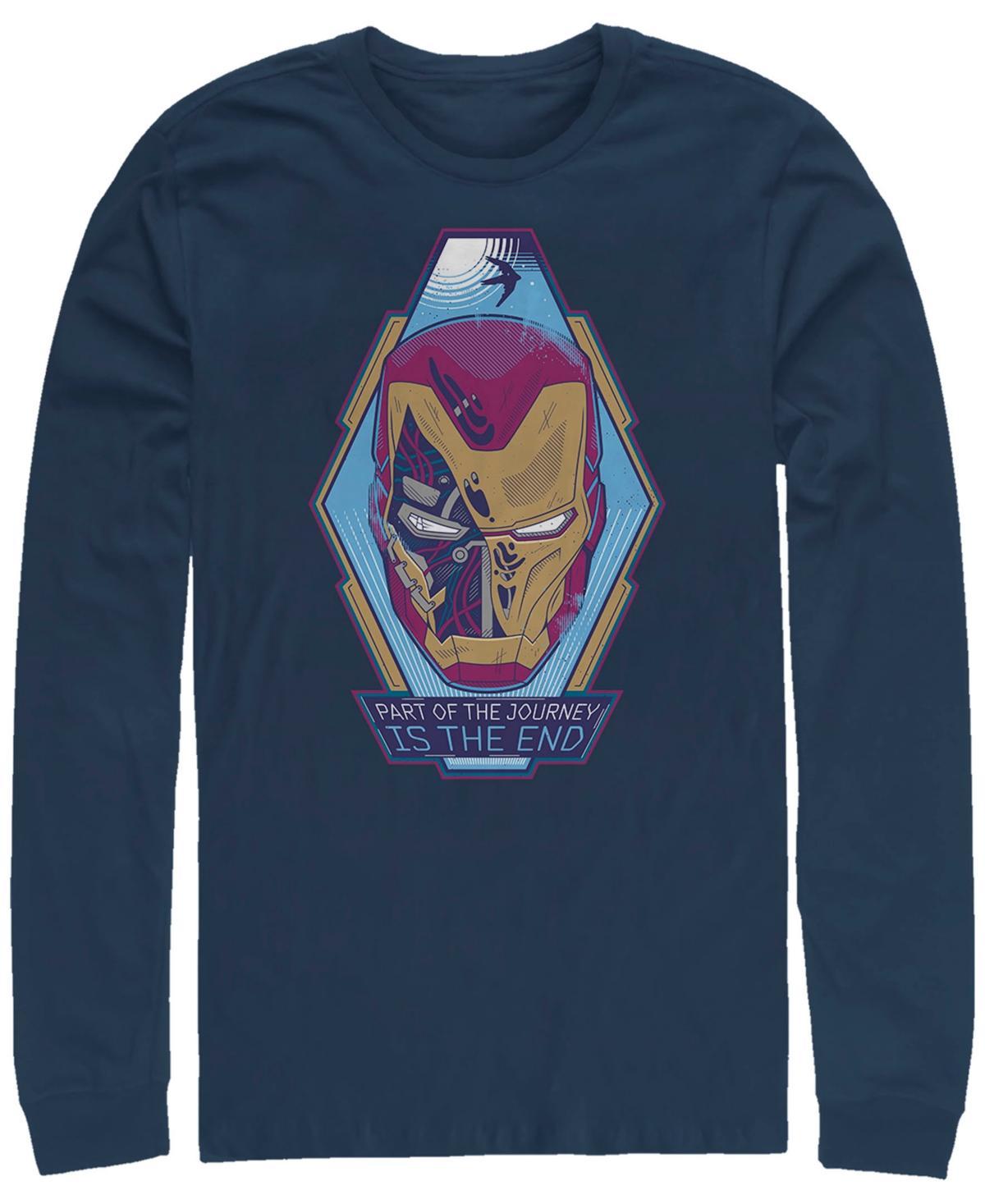 Big & Tall Stranger Things Hellfire Club Holidays Snow Long Sleeve Tee, Mens Blue Product Image