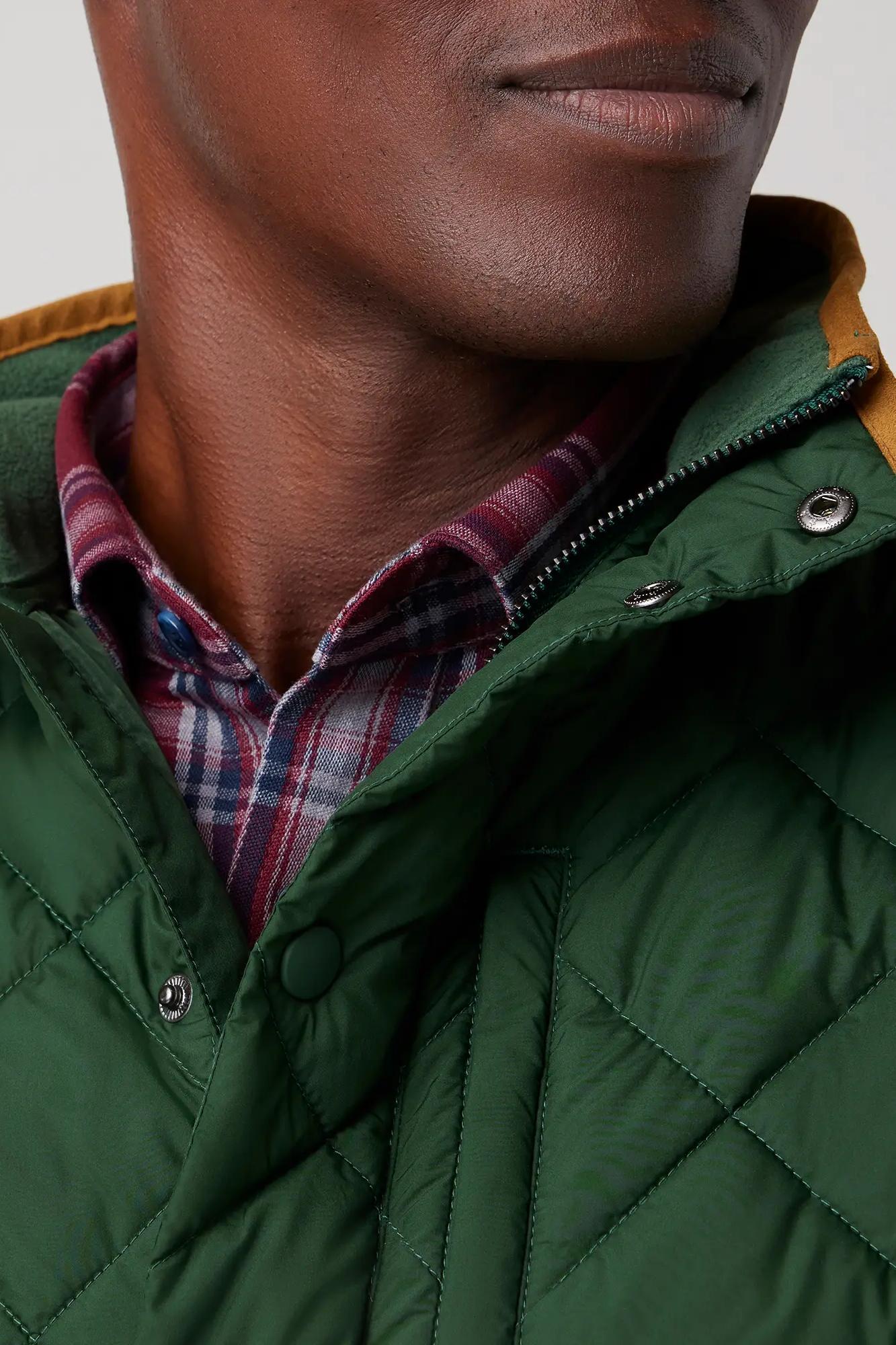 Belmot Vest - Spruce Solid Product Image