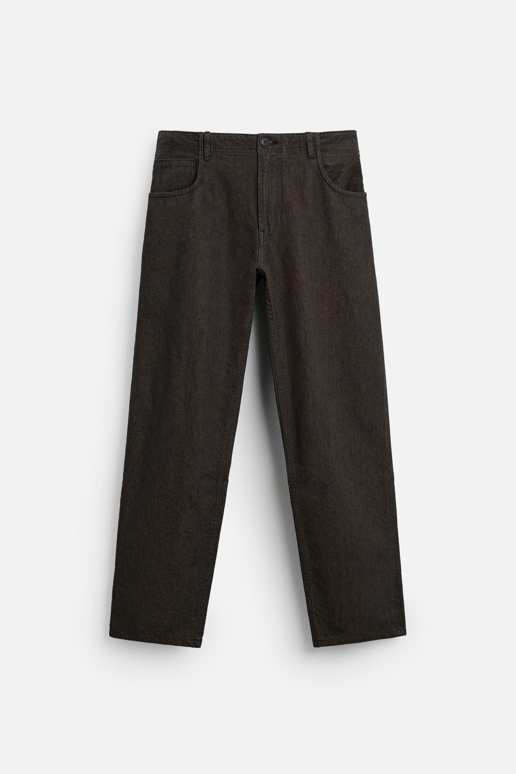 STRUCTURED DENIM PANTS Product Image