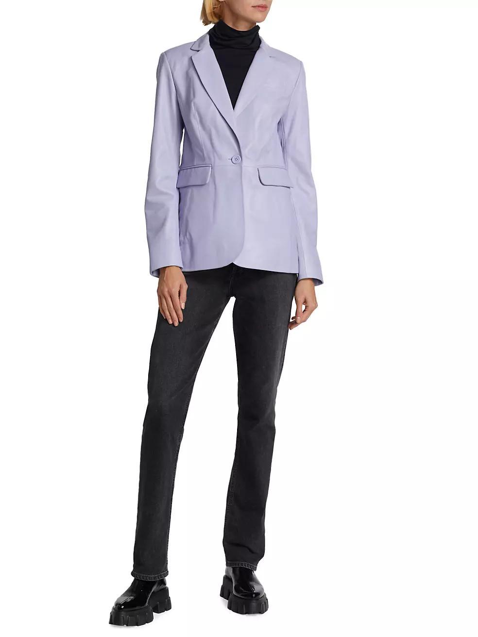 Maximilian Leather Blazer Jacket Product Image