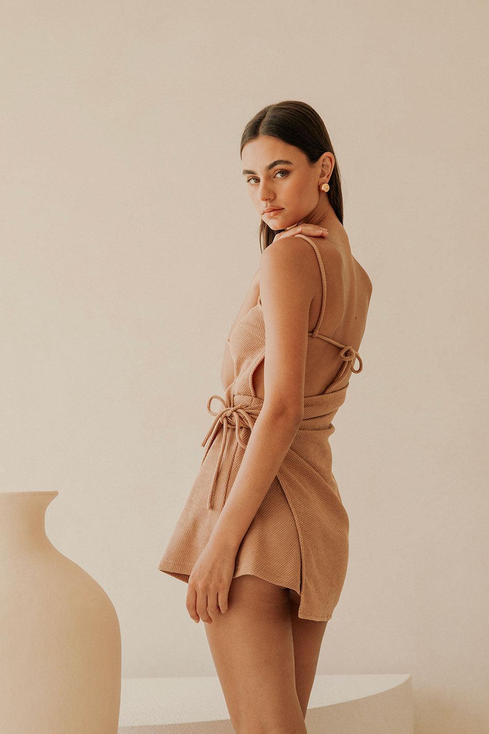 Sweeney Dress - Tan Product Image