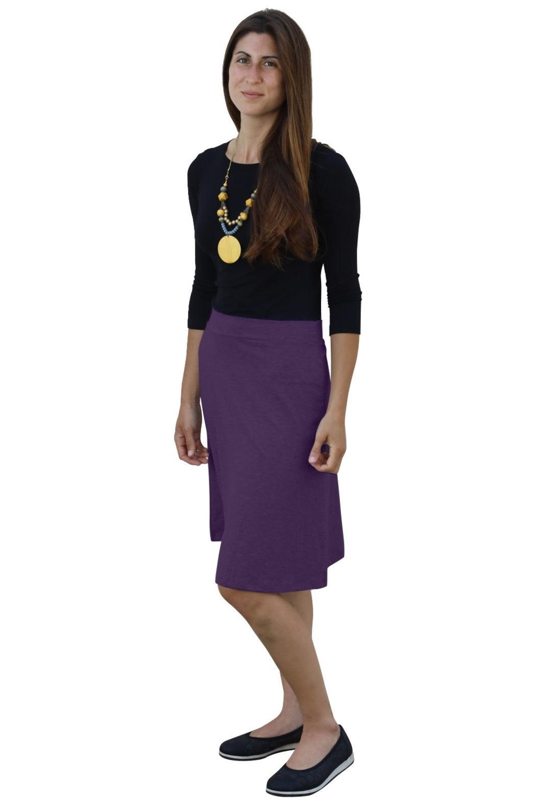 A-line Cotton Lycra Knee Length Skirt for Women Product Image