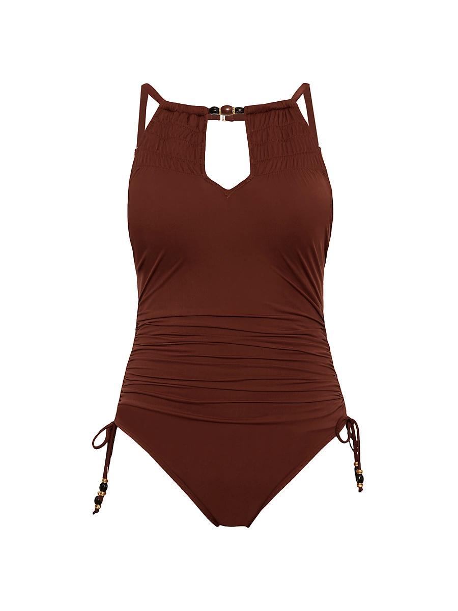 Magicsuit Marley Sachi Halter Keyhole One Piece Swimsuit Product Image