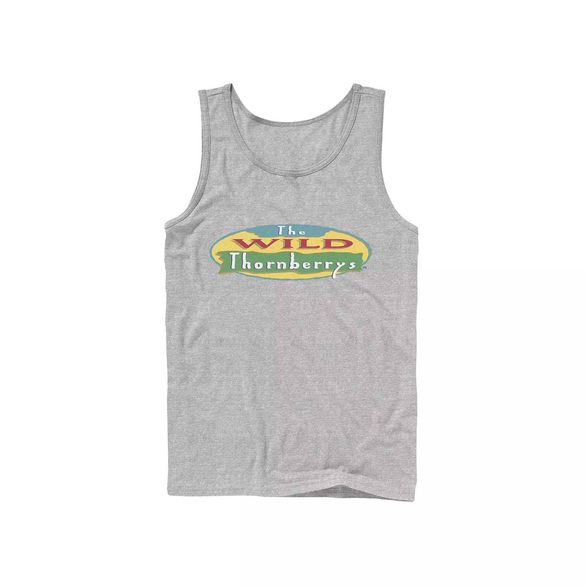 Mens Beavis & Butthead Logo Distress Portrait Tank Top Blue Product Image
